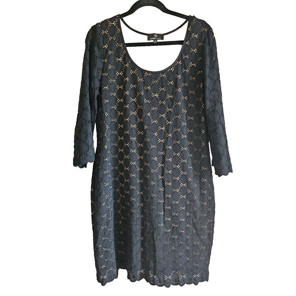 Ronni Nicole Dresses & Skirts - Ronnie Nicole-Size 16-Black lace dress with liner-casual and dressy